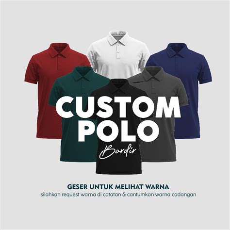 Jual Baju Polo Bordir Model & Desain Terbaru - muktibox.com