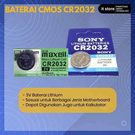 Jual Baterai Cmos Notebook Original Murah - Harga Diskon Juni … - raincitystudios.com