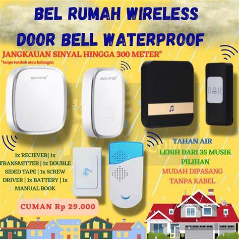 Jual Bel Pintu Rumah Wireless Terbaik - Harga Murah Juni - raincitystudios.com