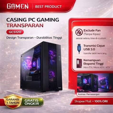 Jual Casing Pc Glass Murah & Terbaik - Harga Terbaru Maret 2026 - raincitystudios.com