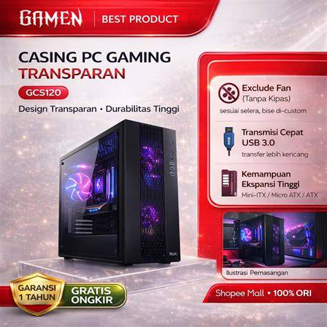 Jual Casing Tempered Glass Pc Murah & Terbaik - Harga ... - raincitystudios.com