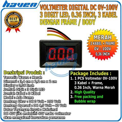 Jual Digital Voltmeter Dc Murah & Terbaik - Harga Terbaru Maret 2026 - raincitystudios.com