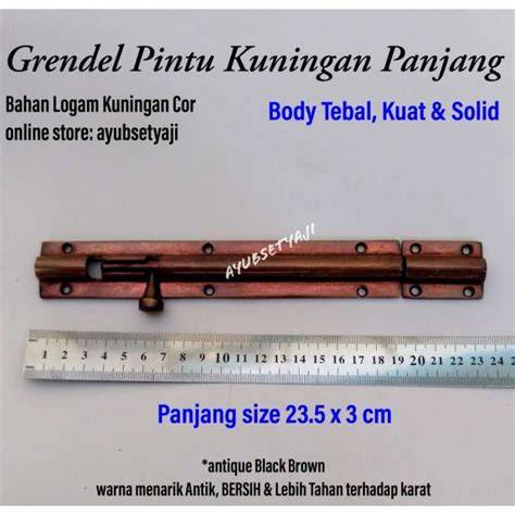 Jual Grendel Pintu Panjang Terbaik - Harga Murah Maret 2026 - raincitystudios.com