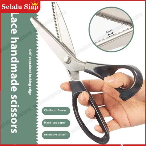 Jual Gunting bergerigi stainless Gunting Renda Profesional pinggiran ... - muktibox.com