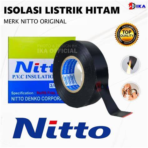 Jual Isolasi Listrik Hitam NITTO PVC / Hitam | Shopee … - raincitystudios.com