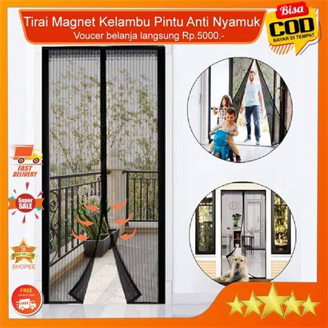 Jual Jaring Pintu Anti Nyamuk Magnet Murah & Terbaik - Harga … - raincitystudios.com