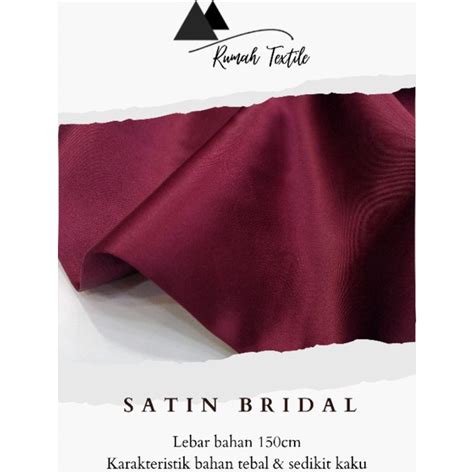 Jual Kain Satin Bridal Dutches Model & Desain Terbaru - muktibox.com