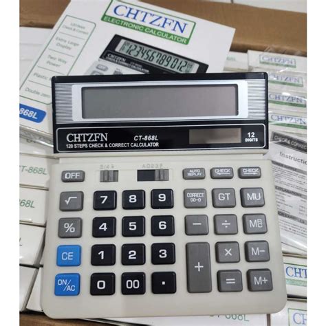 Jual KALKULATOR DAGANG/Calculator Electronic 12 Digit CT-868L ... - raincitystudios.com