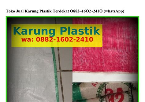 Jual Karung Beras Plastik Terdekat - Harga Murah & Grosir Maret 2026 - raincitystudios.com