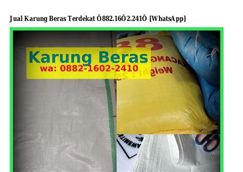 Jual Karung Beras Terdekat - Harga Murah & Grosir … - raincitystudios.com