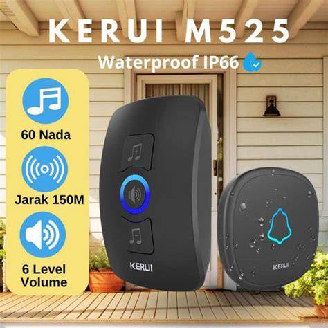 Jual KERUI M523 Bel Pintu Rumah Kantor Wireless Sensor Doorbell ... - raincitystudios.com
