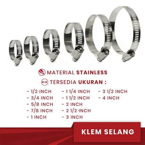 Jual Klem Selang Terbaik - Harga Murah Maret 2026 - raincitystudios.com