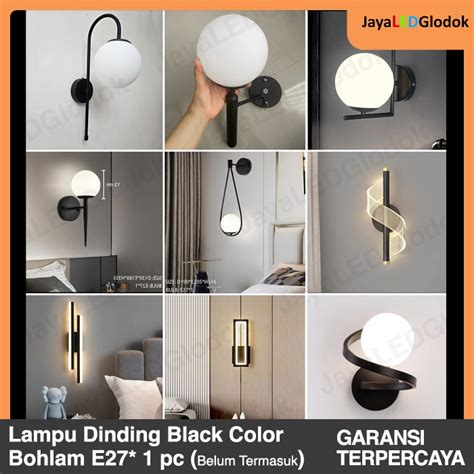 Jual Lampu Dinding Minimalis Hitam - muktibox.com