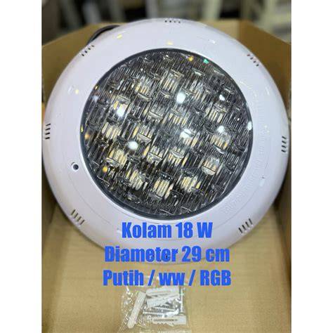 Jual lampu kolam renang 18 watt 12 volt body plastik lampu kolam led ... - raincitystudios.com