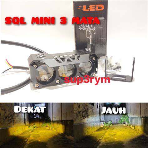 Jual Lampu Tembak Laser SQL 3 Mata Mini plus devil Full Alum - raincitystudios.com
