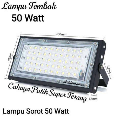 Jual lampu tembak led 50 watt Harga Terbaik & Termurah Maret 2026 ... - raincitystudios.com