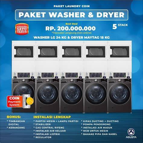 Jual Mesin Cuci Koin Terlengkap - Daftar Harga Maret 2026 - raincitystudios.com