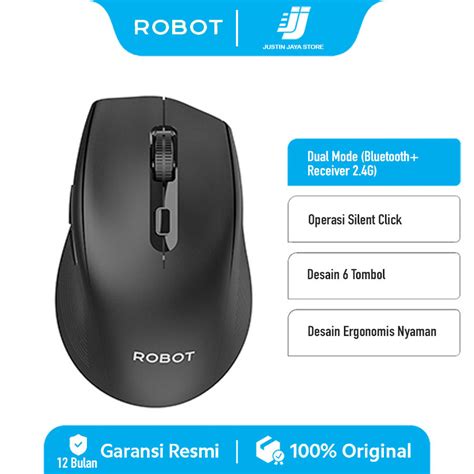 Jual Mouse Wireless ROBOT M530 Black | Shopee Indonesia - raincitystudios.com