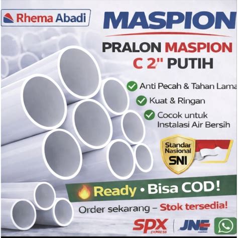 Jual Pipa Pvc Maspion Terbaik - Harga Murah Maret 2026 - raincitystudios.com