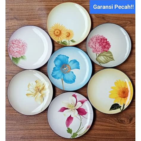 Jual Piring Keramik Motif Bunga Harga Murah ... - muktibox.com