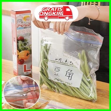 Jual Plastik Penyimpan Makanan Double Ziplock ... - Shopee Indonesia - muktibox.com
