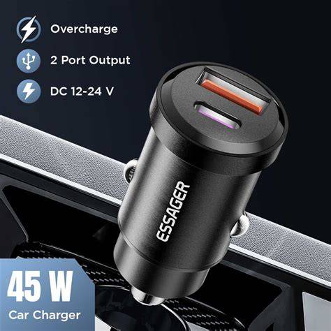 Jual POWRISE Car Charger Mobil Motor Dual Port PD 45W Fast Charging ... - raincitystudios.com