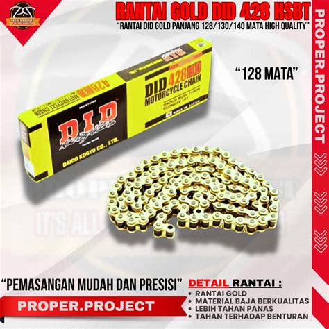 Jual Rantai Did Gold 428 Terlengkap - Harga Murah Agustus - raincitystudios.com