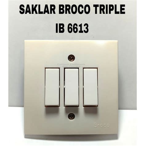 Jual Saklar Broco Triple Terbaik - Harga Murah Maret 2026 - raincitystudios.com