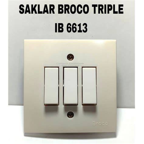 Jual Saklar Triple Broco Terbaik - Harga Murah Maret 2026 - raincitystudios.com
