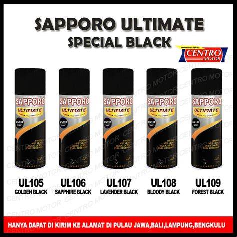 Jual Sapporo Ultimate Black Series / Cat Spray … - raincitystudios.com