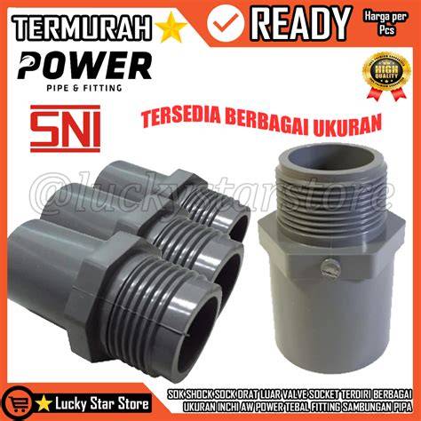 Jual Sock Drat Luar Valve Socket Pvc Shock Soket Derat Luarr Ulir ... - raincitystudios.com
