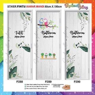 Jual sticker pintu kamar mandi Harga Terbaik - raincitystudios.com