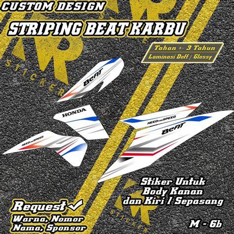 Jual Striping Beat Karbu Terlengkap & Harga Terbaru Maret 2026 - raincitystudios.com