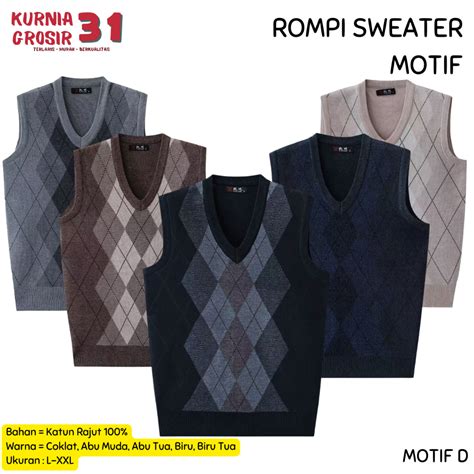 Jual Sweater Rompi Rajut Model & Desain Terbaru - muktibox.com