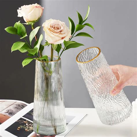 Jual TaffHOME Vas Bunga Kaca Silinder Tree Nordic Simple Glass Vase ... - raincitystudios.com