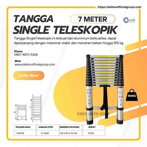 Jual Tangga Teleskopik Dalton Terbaik - Harga Murah Maret - raincitystudios.com