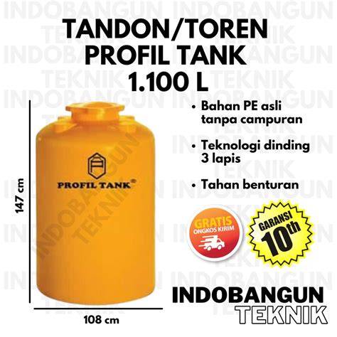 JUAL TANGKI AIR PROFIL TANK TERMURAH | Distributor Pabrik - raincitystudios.com