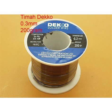 Jual Timah Solder Dekko Terbaik - Harga Murah Maret 2026 - raincitystudios.com