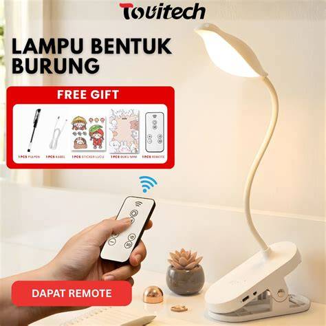 Jual TOUITECH Lampu Meja Klip Buru LED 360 ... - Shopee Indonesia - raincitystudios.com