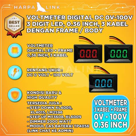 Jual Volt Meter Voltmeter Murah & Terbaik - Harga Terbaru Maret 2026 - raincitystudios.com
