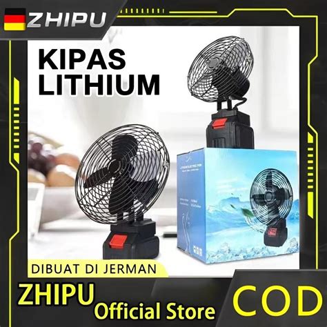 Jual ZHIPU Fan Portable Kipas 8 Inci Portable Cordless Kipas Berkemah ... - wintechmobiles.com