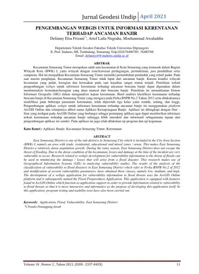 Jurnal Geodesi Undip - Neliti - wintechmobiles.com