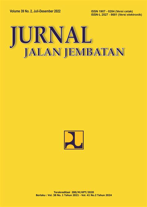 Jurnal Jalan Jembatan - Direktorat Jenderal Bina Marga - wintechmobiles.com