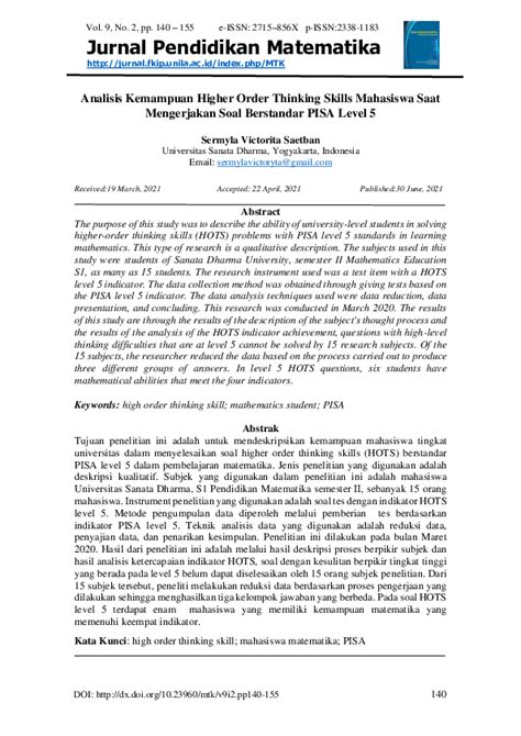 Jurnal Pendidikan Matematika - UHO - wintechmobiles.com