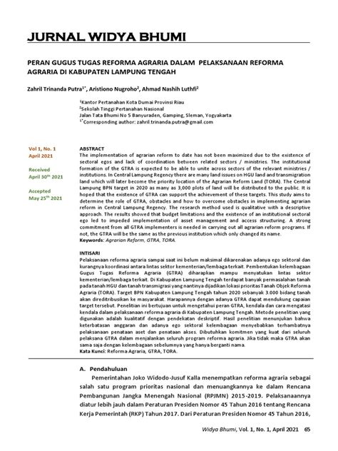 JURNAL WIDYA BHUMI - STPN - muktibox.com