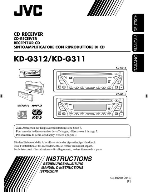 JVC KD-G311 INSTRUCTIONS MANUAL Pdf Download ManualsLib