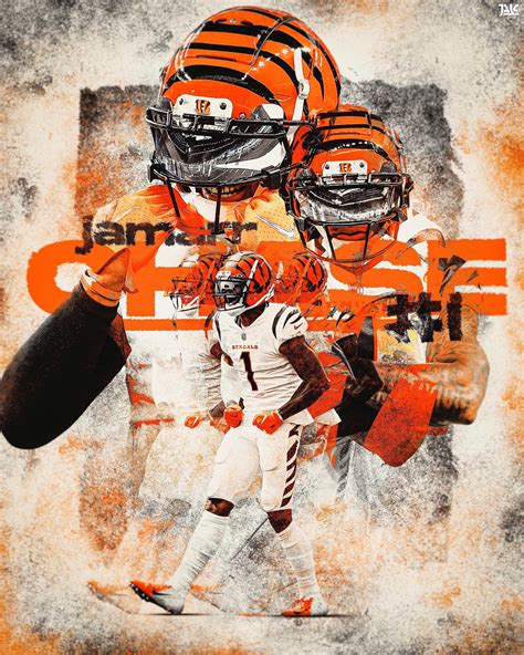 4k Ja'Marr Chase Wallpaper. 1. wallpaper on January 25, 2022; Share on Facebook; Download HD quality free wallpaper. WallpaperSun. Download Image. Ja'Marr Chase. Ja'Marr Anthony Chase (born March 1, 2000) is an American football wide receiver for the Cincinnati Bengals of the National Football League (NFL). Ja'Marr Chase Wikipedia ....