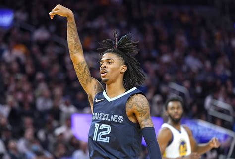 Ja moran. Ja Morant has played 5 seasons for the Grizzlies. He has averaged 22.5 points, 7.4 assists and 4.8 rebounds in 257 regular-season games. He was selected to play in 2 All-Star games. He has won the Rookie of the Year award and 1 Most Improved Player award. 