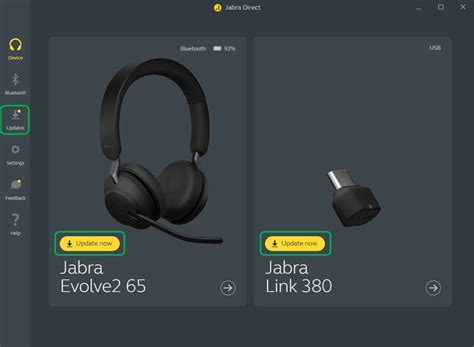 Jabra direct.  In Available Bluetooth devices, click Search.  Jabra Direct s&oslash;...