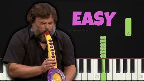 Jack Black - Sax-A-Boom│EASY Piano Tutorial│RIGHT …